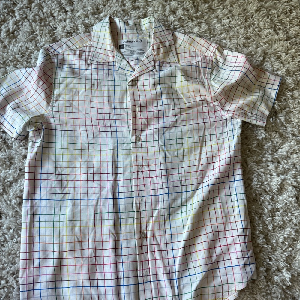 Izod Multicolor Grid Pattern Men's Shirt - Picture 4 of 5